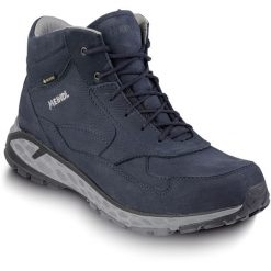 Buty trekkingowe męskie MEINDL Helsinki GTX, z membraną Gore-Tex. Niebieskie buty trekkingowe MEINDL, bez wzorów, z gore-texu, bez zapięcia, trekkingowe, gore-tex. W wyprzedaży za 674.50 zł.