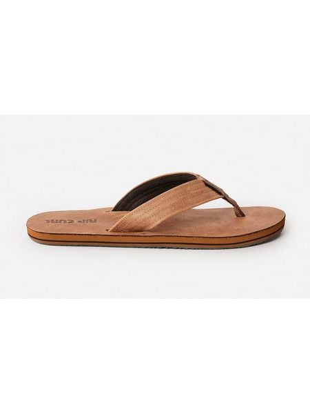 Rip Curl Skórzane japonki "Revival" w kolorze jasnobrązowym rozmiar: 40. Brązowe japonki Rip Curl, bez wzorów. Za 153.34 zł.