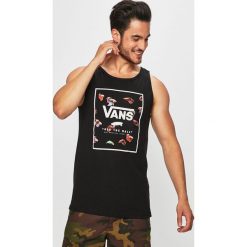 Vans - T-shirt. Czarne bezrękawniki Vans, bez wzorów, z bawełny, bez kołnierzyka, bez ramiączek. Za 99.90 zł.