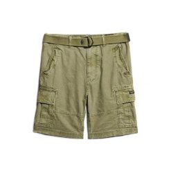 Spodenki cargo Superdry Heavy. Zielone szorty Superdry, m, bez wzorów. Za 342.70 zł.