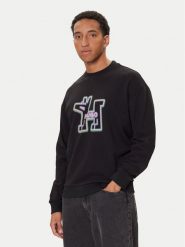 HUGO Bluza Newirex 50549213 Czarny Regular Fit. Czarne bluzy Hugo, l, bez wzorów, z bawełny, bez kaptura. Za 399.99 zł.