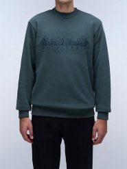 Napapijri Bluza w kolorze zielonym rozmiar: XS. Zielone bluzy Napapijri, xs, bez wzorów, bez kaptura. Za 132.67 zł.
