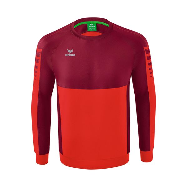 Bluza Erima Six Wings Czerwona Junior. Czerwone bluzy Erima, bez wzorów, z bawełny, bez kaptura. Za 270.99 zł.