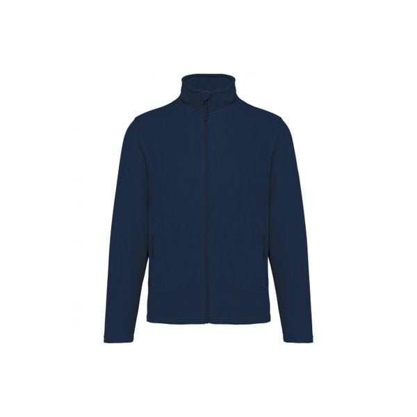 Ekologiczny polar Kariban. Niebieskie bluzy z polaru KARIBAN, m, bez wzorów, z polaru, bez kaptura. Za 192.50 zł.