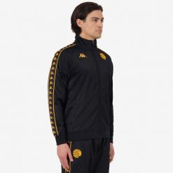 Kurtka dresowa Kaizer Chiefs FC Annistony. Czarne kurtki Kappa, bez wzorów, z dresówki, bez kaptura. Za 442.00 zł.