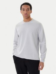 Calvin Klein Sweter Ls Ck Tech Knit Crwnk LV040BM347 Szary Regular Fit. Szare swetry rozpinane CALVIN KLEIN, m, bez wzorów, z wiskozy, bez kołnierzyka, bez ramiączek. Za 559.99 zł.