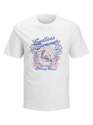 Jack & Jones Koszulka "King" w kolorze białym rozmiar: M. Białe bezrękawniki Jack & Jones, m, bez wzorów, z bawełny, bez kołnierzyka, bez ramiączek. Za 61.46 zł.