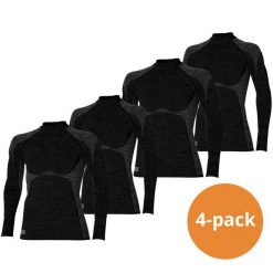 Koszulka termoaktywna Heat Keeper z długim rękawem męskie Premium 4-pak. Czarne bielizna termoaktywna HEAT KEEPER, na zimę, m, bez wzorów, bez ramiączek, narciarskie. Za 303.99 zł.