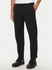 Calvin Klein Spodnie materiałowe K10K113661 Czarny Regular Fit. Czarne spodnie materiałowe CALVIN KLEIN, m, bez wzorów, z bawełny. Za 279.99 zł.