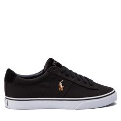 Tenisówki Polo Ralph Lauren. Czarne trampki Polo Ralph Lauren, m, bez wzorów, bez zapięcia. Za 349.99 zł.