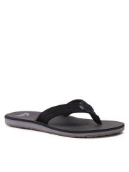 Quiksilver Japonki AQYL101323 Czarny. Czarne japonki Quiksilver, bez wzorów, ze skóry. Za 99.99 zł.