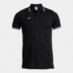 Polo Joma Confort Classic. Czarne koszulki polo Joma, m, bez wzorów, bez kołnierzyka, bez ramiączek, do piłki nożnej. Za 140.40 zł.