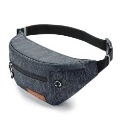 Saszetka rowerowa biodrowa. Szare torby na ramię ROCKBROS, bez wzorów, z materiału, przez ramię, duże, bez dodatków. Za 84.99 zł.