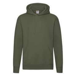 Męska Bluza Z Kapturem Premium. Zielone bluzy Fruit of the Loom, l, bez wzorów, z kapturem. Za 112.99 zł.