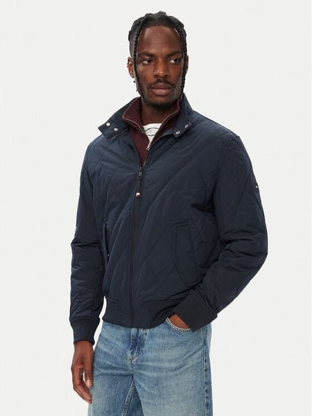 Tommy Hilfiger Kurtka bomber Harrington MW0MW44766 Granatowy Regular Fit. Niebieskie kurtki Tommy Hilfiger, l, bez wzorów, z syntetyku, bez kaptura. Za 1,199.00 zł.