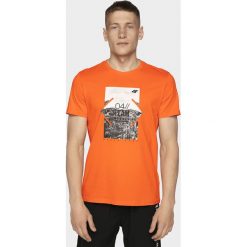 T-shirt męski TSM013 - pomarańcz. T-shirty 4F. W wyprzedaży za 49.99 zł.