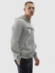 4F Bluza dresowa nierozpinana z kapturem męska - szara XXL. Szare bluzy 4F, m, bez wzorów, z bawełny, z kapturem. W wyprzedaży za 99.99 zł.