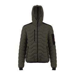 Kurtka z kapturem Great Escapes Gavia. Zielone kurtki GREAT ESCAPES, na zimę, bez wzorów, z puchu, z kapturem. Za 461.50 zł.