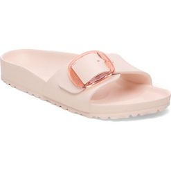 Męskie sandały Birkenstock Madrid Big Buckle EVA różowe wąskie 1029632. Czerwone sandały Birkenstock, z materiału, bez zapięcia. Za 280.55 zł.