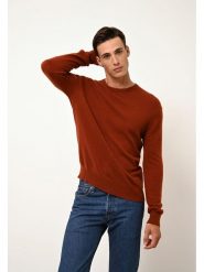 Just Cashmere Kaszmirowy sweter "Howard" w kolorze ceglanym rozmiar: M. Pomarańczowe swetry nierozpinane Just Cashmere, m, bez wzorów, z kaszmiru, bez kołnierzyka, bez ramiączek. Za 426.99 zł.