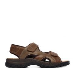 Sandały Rieker. Brązowe sandały Rieker, bez zapięcia. Za 339.99 zł.