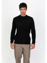Perfect Cashmere Kaszmirowy sweter "Aidan" w kolorze czarnym rozmiar: XXL. Czarne swetry nierozpinane Perfect Cashmere, xxl, bez wzorów, z kaszmiru, bez kołnierzyka, bez ramiączek. Za 296.35 zł.