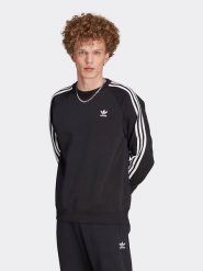 Adidas Bluza w kolorze czarnym rozmiar: M. Czarne bluzy Adidas, m, bez wzorów, bez kaptura. Za 209.33 zł.