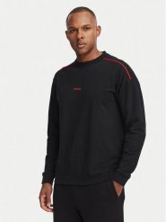 HUGO Bluza Noah 50566160 Czarny Regular Fit. Czarne bluzy Hugo, l, bez wzorów, z bawełny, bez kaptura. Za 379.99 zł.