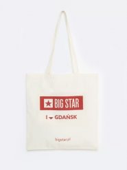 Torba bawełniana gdańsk 102. Białe torby na ramię BIG STAR, z aplikacjami, z bawełny, na ramię, z nadrukiem, bez dodatków. Za 4.99 zł.