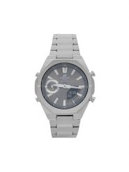 Casio Zegarek Edifice ECB-S10D-8AEF Srebrny. Szare, analogowe zegarki Casio, srebrne. Za 649.99 zł.