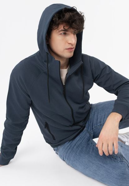 Bluza z kapturem B-MENTIS. Brązowe bluzy z kapturem Volcano, m, bez wzorów, z bawełny, z kapturem. Za 199.99 zł.