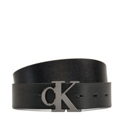 Pasek Męski Calvin Klein Jeans. Czarne paski Calvin Klein Jeans, bez wzorów, z jeansu. Za 219.99 zł.