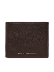 Tommy Hilfiger Mały Portfel Męski Th Premium Mini Cc Wallet AM0AM10606 Brązowy. Brązowe portfele Tommy Hilfiger, bez wzorów, ze skóry. Za 279.99 zł.
