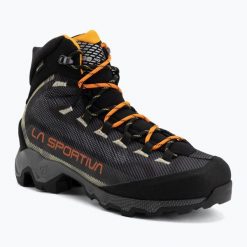 Buty trekkingowe męskie La Sportiva Aequalibrum Hike GTX. Czarne buty turystyczne La Sportiva, bez wzorów, z gore-texu, przed kolano, bez zapięcia, trekkingowe, gore-tex. Za 1,174.75 zł.