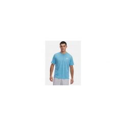 T-Shirt Męski Sportowy Under Armour Tech Vent Geotessa. Niebieskie t-shirty sportowe Under Armour, bez wzorów, bez ramiączek, do biegania. Za 159.99 zł.