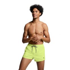 Męskie kąpielówki Puma, krótkie, Fast Yellow. Żółte kąpielówki Puma, m, bez wzorów, krótkie. Za 173.99 zł.