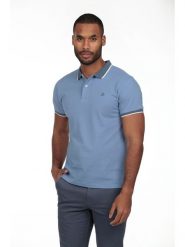 The Time of Bocha Koszulka polo w kolorze błękitnym rozmiar: L. Niebieskie koszulki polo The Time of Bocha, l, bez wzorów, z bawełny, bez kołnierzyka, bez ramiączek. Za 104.99 zł.