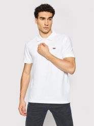 Levi's® Polo Standard Housemarked 35883-0003 Biały Regular Fit. Białe koszulki polo l, bez wzorów, z bawełny, bez kołnierzyka, bez ramiączek. Za 149.99 zł.