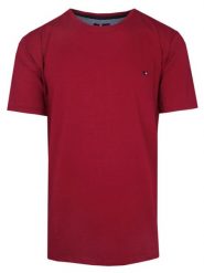 T-Shirt Czerwona Jednokolorowa, Męski, Koszulka, Krótki Rękaw, U-neck. Czerwone bluzki z długim rękawem Red Way, m, bez wzorów, z bawełny, bez kołnierzyka, bez ramiączek. Za 115.00 zł.