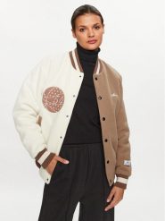 Mercer Amsterdam Kurtka bomber Unisex The All Out Varsity MEAP231007 Beżowy Regular Fit. Brązowe kurtki Mercer Amsterdam, l, bez wzorów, z wełny, bez kaptura. Za 1,119.00 zł.