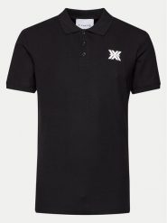 Richmond X Polo Novak UMP24010PO Czarny Regular Fit. Czarne koszulki polo RICHMOND X, m, bez wzorów, z bawełny, bez kołnierzyka, bez ramiączek. Za 179.99 zł.
