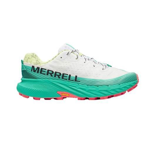 Buty do biegania męskie Merrell Agility Peak 5. Białe buty do biegania Merrell, bez wzorów, z materiału, bez zapięcia, do biegania. Za 839.00 zł.