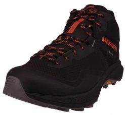 Buty trekkingowe męskie Merrell Mqm 3 Mid Gtx Gore-tex. Czarne buty turystyczne Merrell, bez wzorów, z gore-texu, za kostkę, bez zapięcia, trekkingowe, gore-tex. Za 828.00 zł.