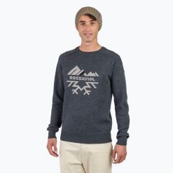 Sweter męski Rossignol Jacquard Crew Neck. Szare swetry nierozpinane Rossignol, m, bez wzorów, bez kołnierzyka, bez ramiączek. Za 839.99 zł.