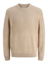 Jack & Jones Sweter w kolorze beżowym rozmiar: XXL. Brązowe swetry nierozpinane Jack & Jones, xxl, bez wzorów, bez kołnierzyka, bez ramiączek. Za 105.38 zł.