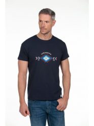 The Time of Bocha Koszulka w kolorze granatowym rozmiar: XL. Niebieskie bezrękawniki The Time of Bocha, xl, bez wzorów, z bawełny, bez kołnierzyka, bez ramiączek. Za 56.99 zł.