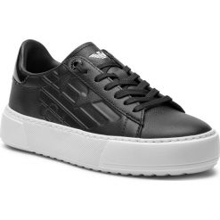 Sneakersy EA7 EMPORIO ARMANI - X8X003 XK003 00002 Black. Czarne buty sportowe casual marki EA7 Emporio Armani, z materiału. Za 859.00 zł.