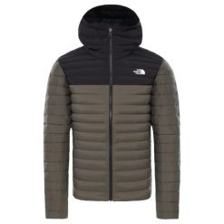 Hoodie męski Stretch Down marki Decathlon. Zielone odzież kompresyjna The North Face, m, bez wzorów, z elastanu, trekkingowe. Za 1,037.40 zł.