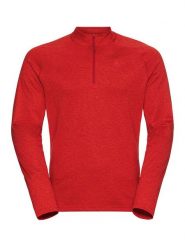 Odlo Bluza polarowa "Sesvenna" w kolorze czerwonym rozmiar: S. Czerwone bluzy bez kaptura ODLO, s, bez wzorów, z materiału, bez kaptura. Za 114.98 zł.