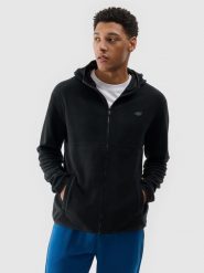 4F Polar regular z kapturem męski - czarny XL. Czarne bluzy z polaru 4F, na zimę, m, bez wzorów, z dzianiny, z kapturem. Za 149.99 zł.